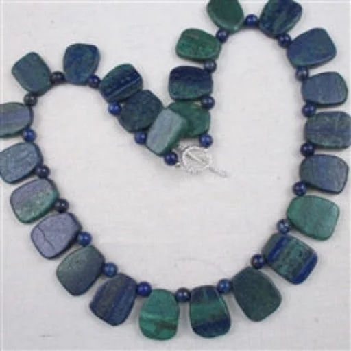 Best necklaces and pendants with infinity hearts for a romantic, eternal symbol-Blue Chrysocolla Majestic Stone Statement  Necklace