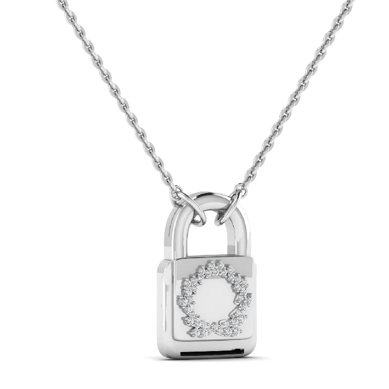 Best necklaces and pendants with statement designs for a fashionable accessory-BOZ Locke Moissanite Necklace in 925 Sterling Silver