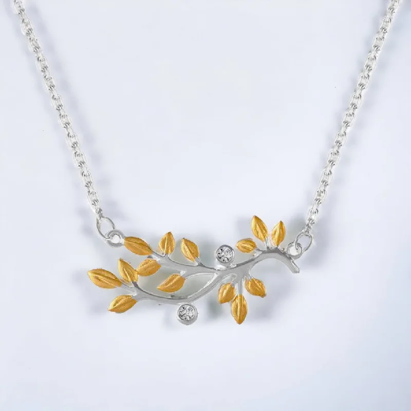 Unique necklaces and pendants with tree of life motifs for nature-inspired elegance-Precious Leaf Necklace For Women & Girls