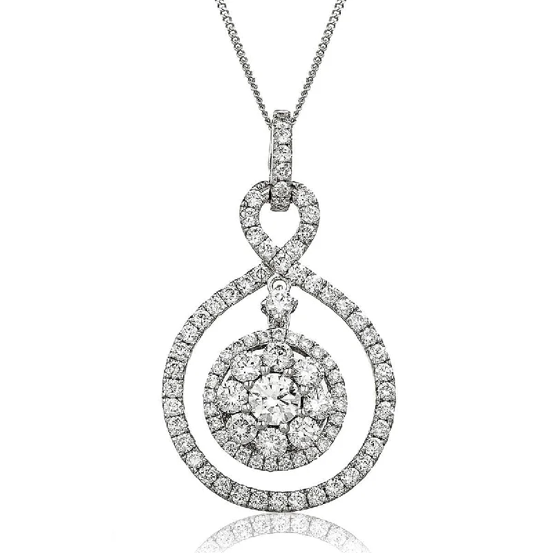 Elegant necklaces and pendants with gold chains for a chic, timeless appearance-Diamond Cluster Pendant