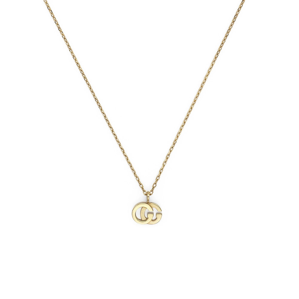 Necklaces and pendants with clear quartz for a pure and radiant look-Gucci 18K Yellow Gold GG Running Necklace with a Paraiba Topaz, 14.5-16 inch