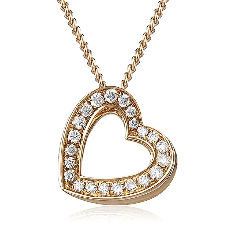 Best necklaces and pendants with floral designs for a feminine and elegant feel-Rose Gold Heart Pendant