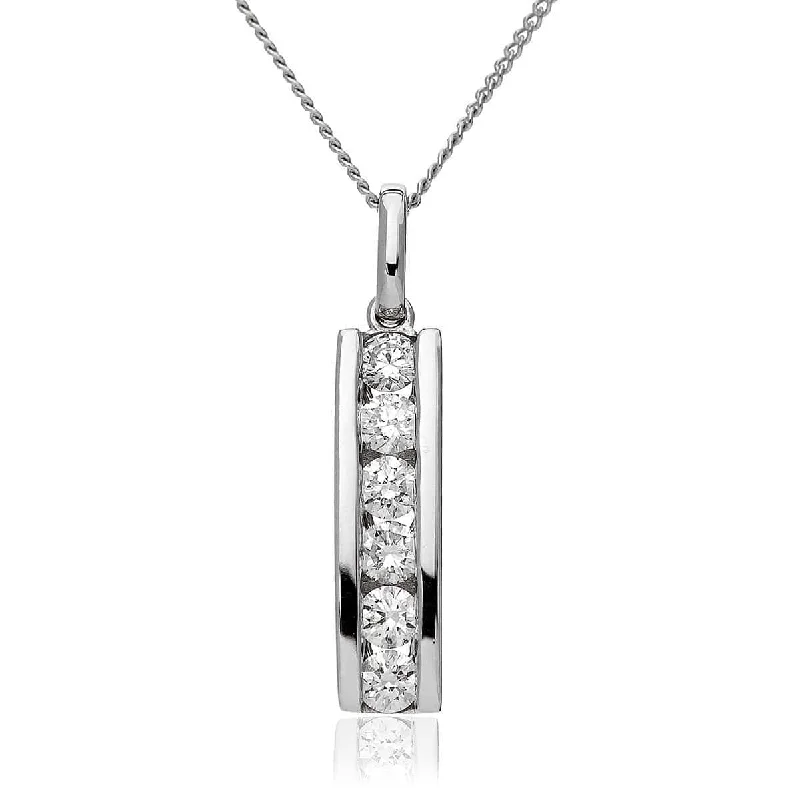 Elegant necklaces and pendants with onyx stones for a sleek, polished look-Diamond Drop Pendant