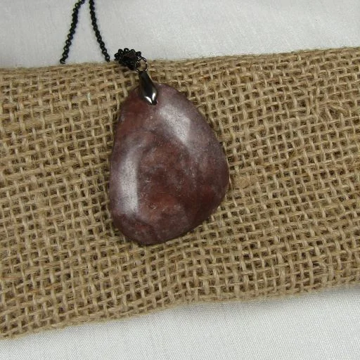 Necklaces and pendants with feather designs for a boho-chic, carefree vibe-Brown Zebra Jasper Gemstone Pendant Necklace