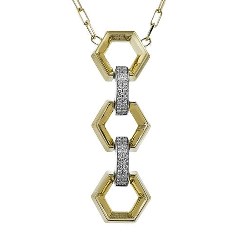 Stunning necklaces and pendants with sapphire gemstones for a luxurious blue hue-Simon G 18K Yellow Gold Diamond Necklace