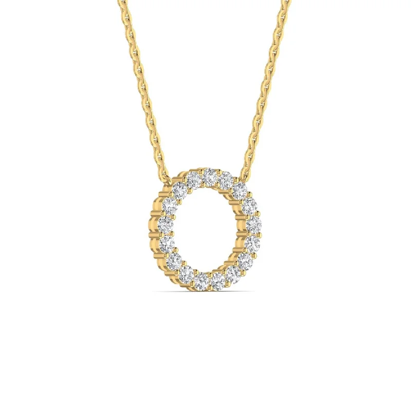 Stunning necklaces and pendants with amethyst gemstones for a calming effect-Pave Eternity 3MM Diamond Necklace in 18K Gold