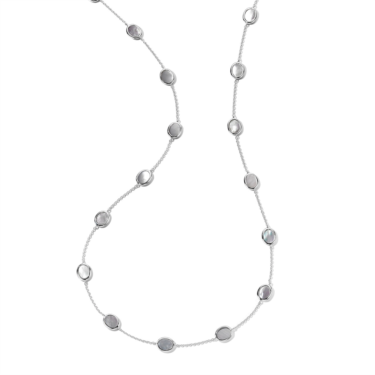 Best necklaces and pendants with sterling silver for an affordable yet stylish choice-Ippolita Sterling Silver Polished Rock Candy Short Confetti Necklace with Mother of Pearl