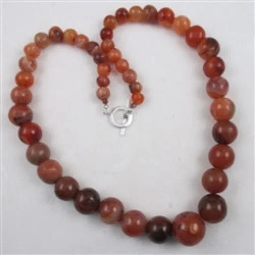 Necklaces and pendants with angel wing motifs for a spiritual, meaningful design-Carnelian Gemstone Beaded Necklace