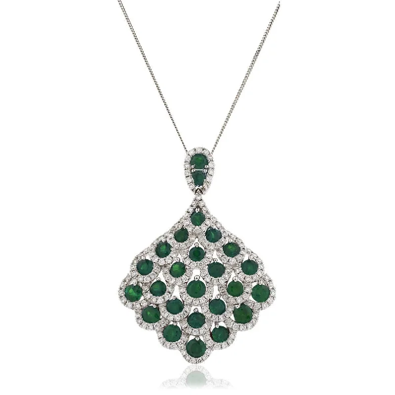 Beautiful necklaces and pendants with geometric shapes for a modern, artistic design-Emerald Drop Pendant