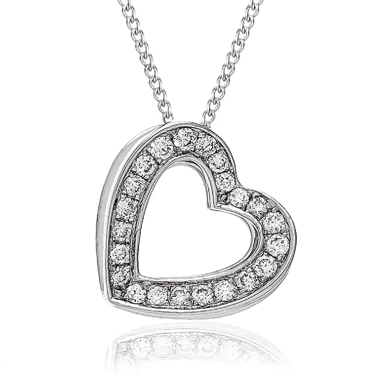 Best necklaces and pendants with intertwined designs for a symbol of unity-Diamond Heart Pendant