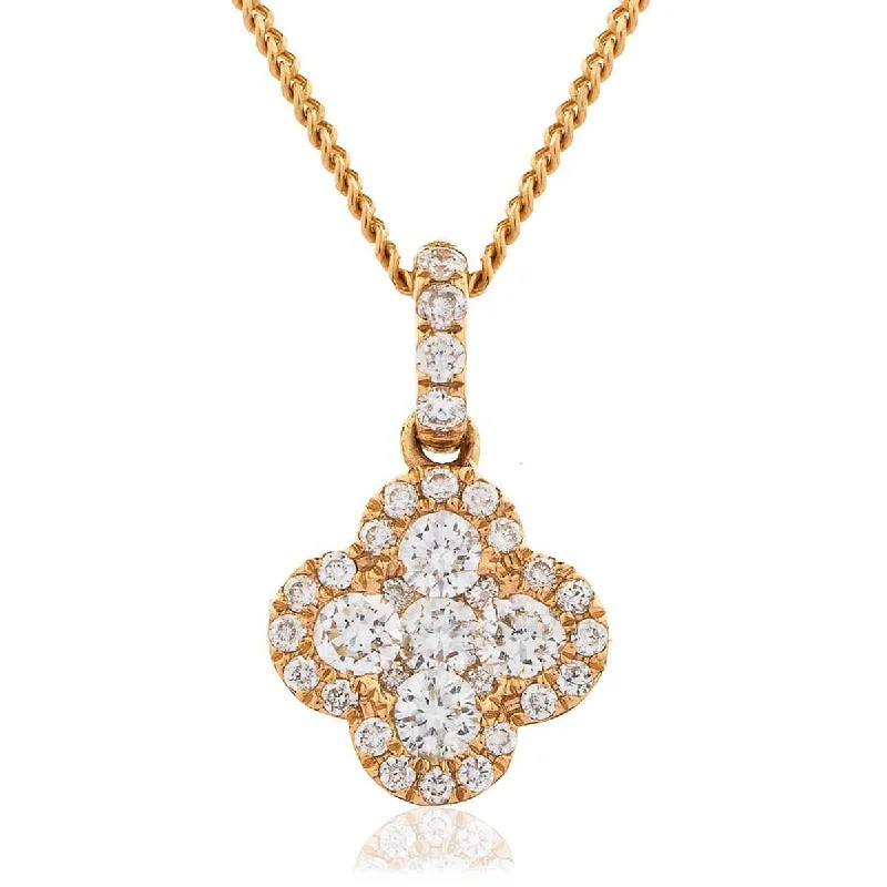 Elegant necklaces and pendants with infinity symbols for timeless designs-Diamond Cluster Pendant