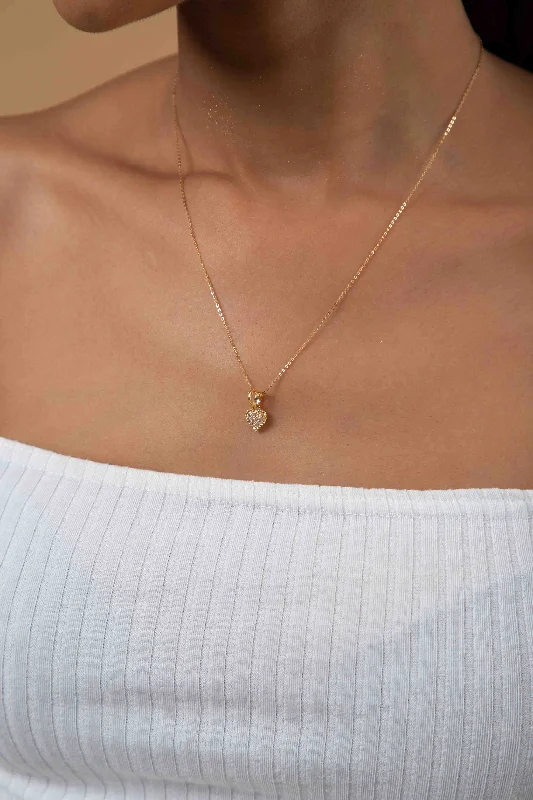 Best necklaces and pendants with minimalist pendants for a sleek, understated look-Ava Heart Natural Diamond Pendant in 18K Gold