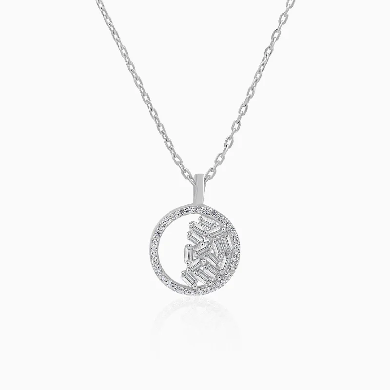 Best necklaces and pendants with matching rings for a coordinated jewelry set-Gossamer Silver Pendant Necklace