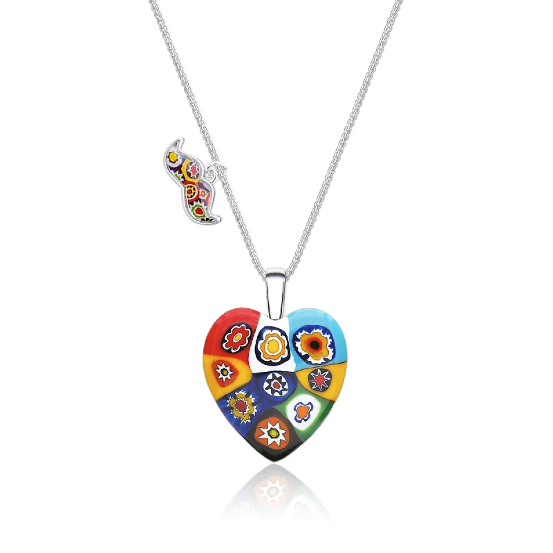 Stunning necklaces and pendants with chakra stones for healing and balance-Artylish x Nine in Heart Pendant