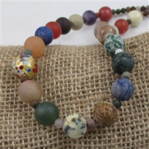 Best necklaces and pendants with vintage coin pendants for a unique accessory-Classic Mixed Gemstone Bead Necklace