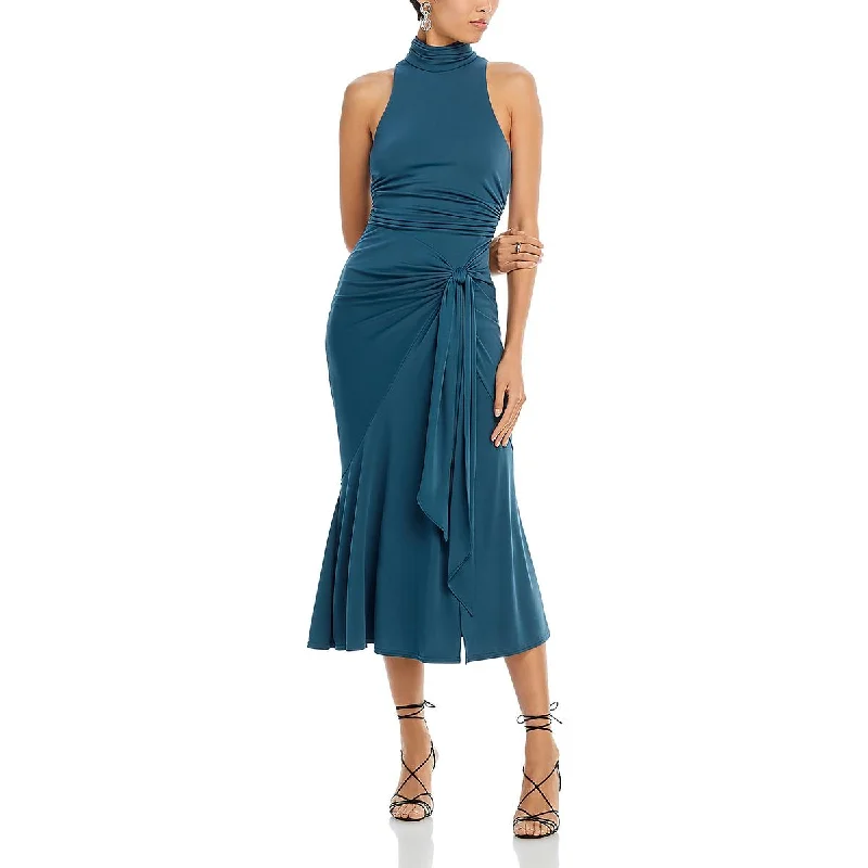 Maxi Dresses for Elegant Style -Cinq a Sept Womens Full Length Gathered Halter Dress