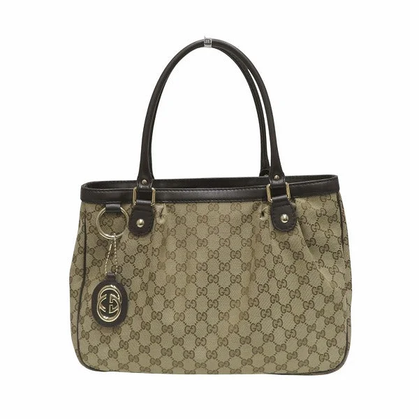 Handle bags with waterproof lining for protection -Gucci Sukey GG Canvas Leather Tote Bag