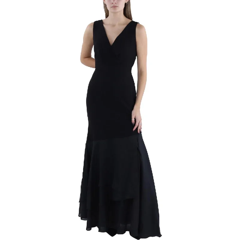 Valentine's Day Dresses for Romance -Donna Karan Womens Crepe V-Neck Evening Dress