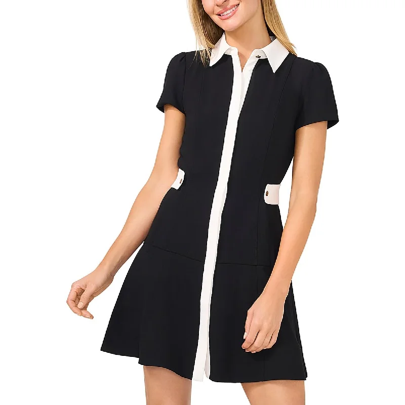 Ethnic Dresses with Tribal Design -CeCe Womens Shirtdress Button Down Fit & Flare Dress