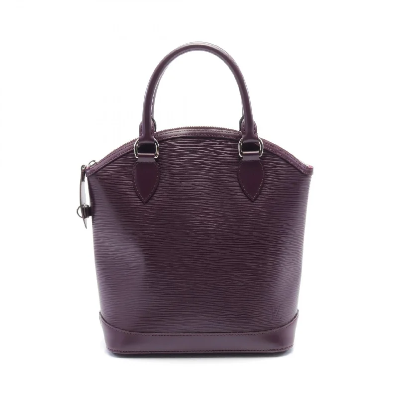 Handle bags with neutral tones for versatility -Louis Vuitton Epi Leather Lockit PM Tote Bag