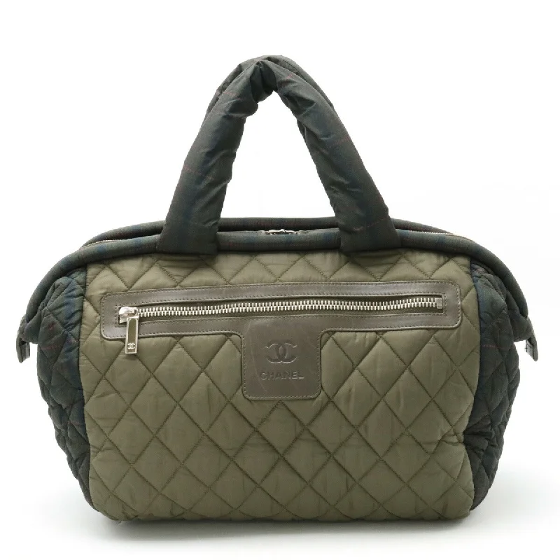 Handle bags with camouflage patterns for edge -Chanel Cocoon Quilted Tote Bag Nylon/Leather