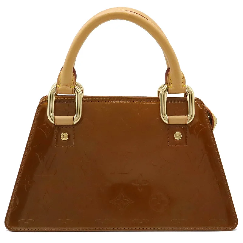 Handle bags with rustic leather for charm -Louis Vuitton Vernis Mini Forsyth Handbag Bronze