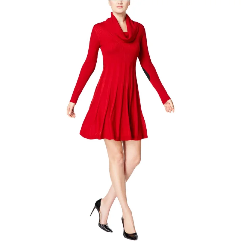 Indian Dresses with Intricacy -Calvin Klein Womens Ribbed Long Sleeves Sweaterdress