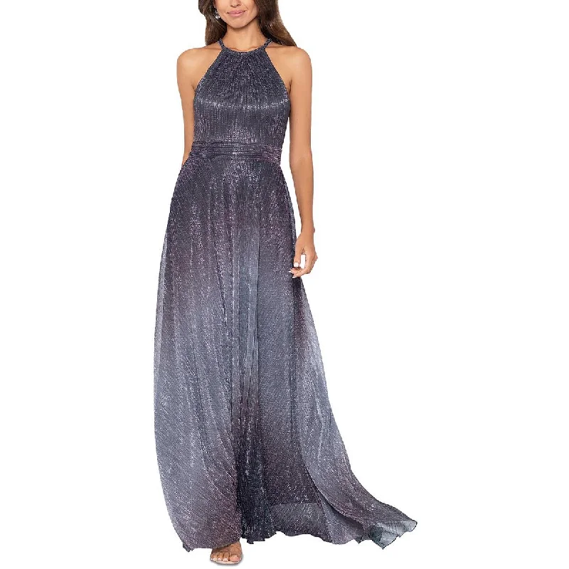 Retro Dresses for Throwback -Betsy & Adam Womens Metallic Ombre Evening Dress