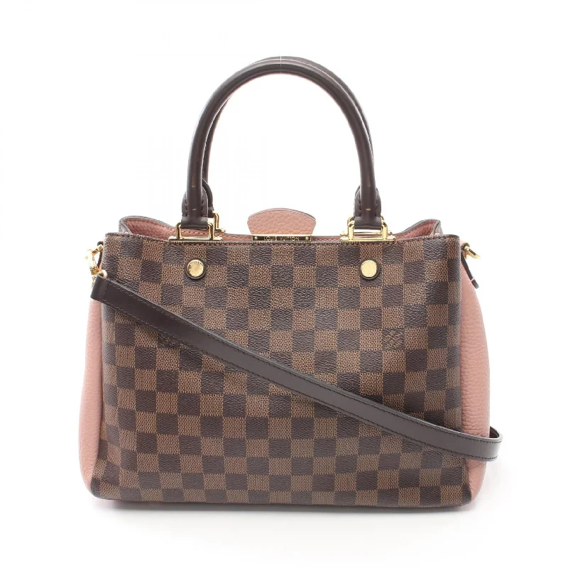 Handle bags with artistic prints for creativity -Louis Vuitton Brittany Damier Ebene Magnolia Handbag