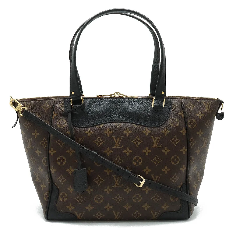 Handle bags with perforated details for style -Louis Vuitton Monogram Estrela Tote Bag Black