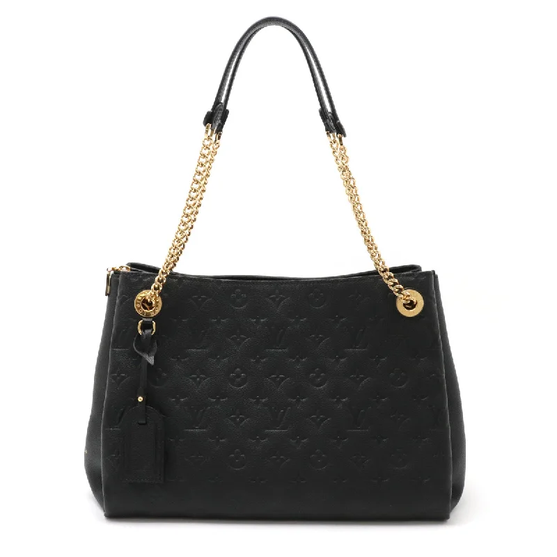 Handle bags with modern logos for branding -Louis Vuitton Monogram Empreinte Sienne MM Chain Tote Bag