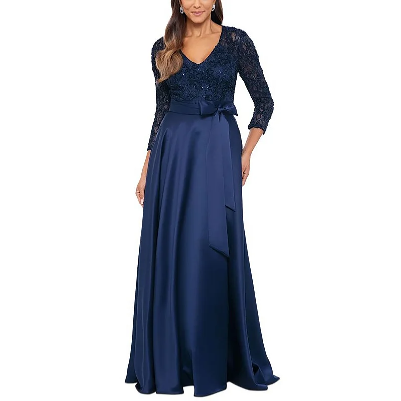 Wool Dresses for Warmth -Xscape Womens Lace Long Evening Dress