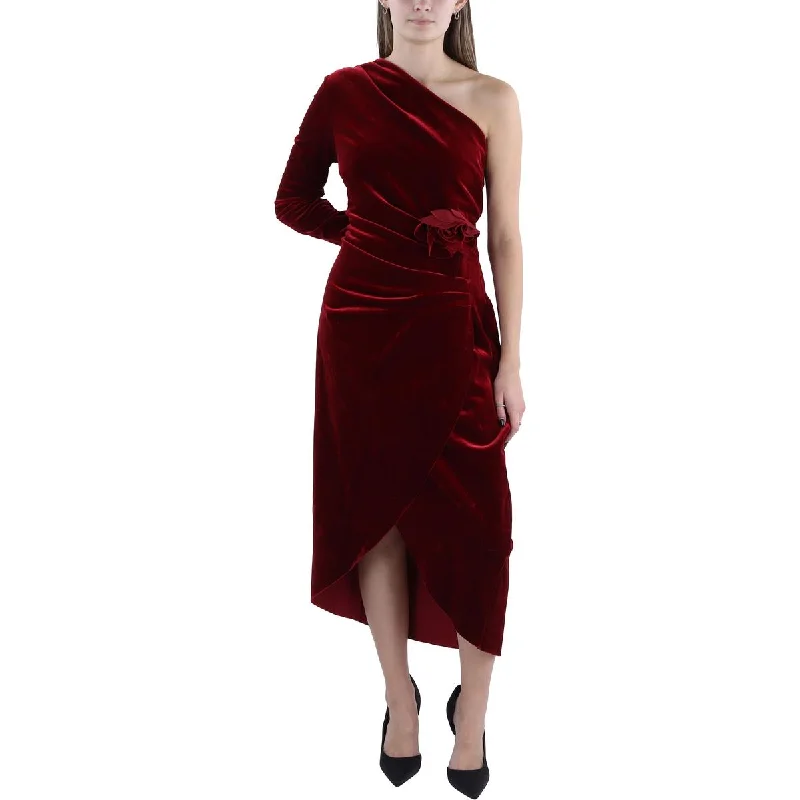 Mini Dresses for Youthful Look -Chiara Boni Womens Velvet Midi Cocktail And Party Dress