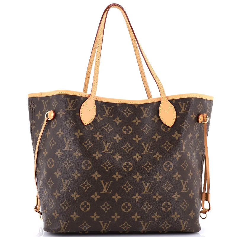 Handle bags with eco-friendly bamboo handles -Neverfull Tote Monogram Canvas MM