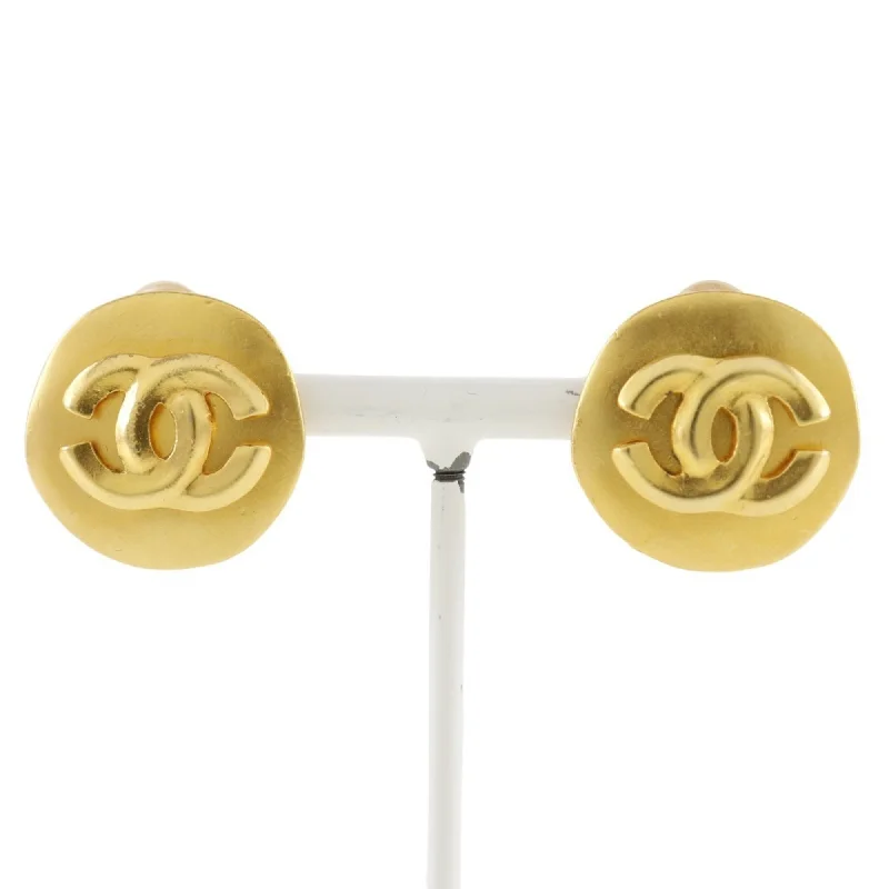 Hippie Drop Earrings with Beads -Chanel Coco  Clip Earrings (Pre-Owned)