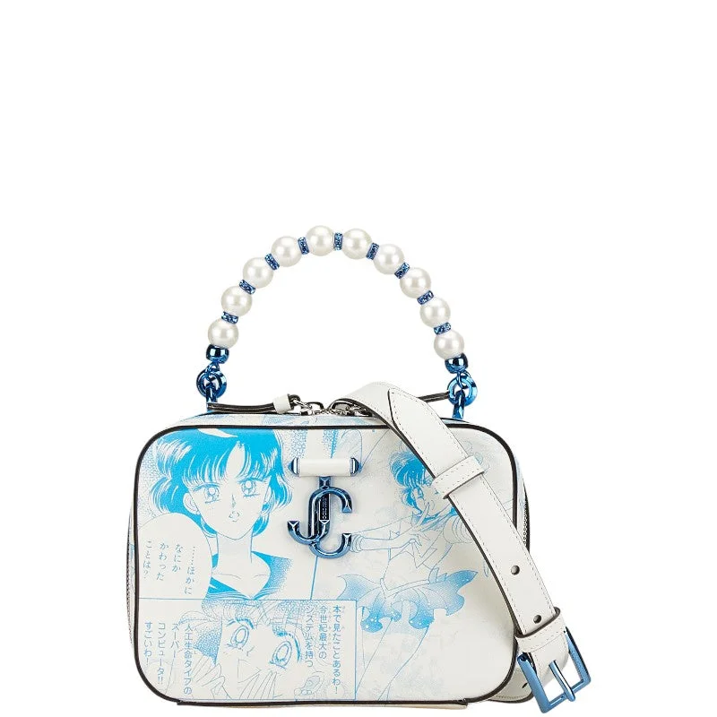 Handle bags with modern cutouts for style -Jimmy Choo Sailor Moon Leather Handbag