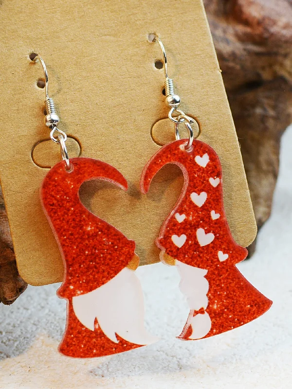 Drop Earrings for Work Attire -Wholesale Valentine's Day Dwarf Elf Acrylic Earrings