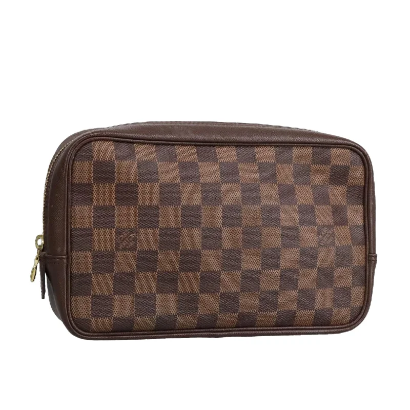 Handle bags with padded interiors for laptops -Louis Vuitton Trousse Toilette 28  Canvas Clutch Bag (Pre-Owned)