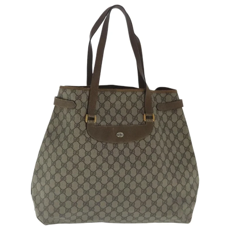 Handle bags with drawstring accents for style -Gucci Gg Supreme  Canvas Tote Bag (Pre-Owned)