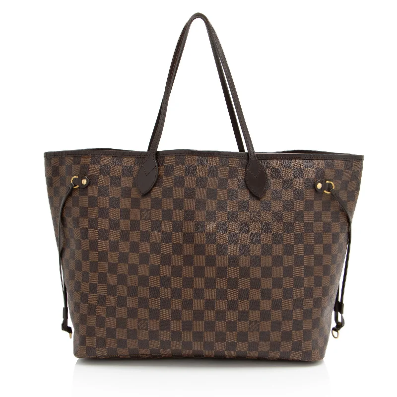 Handle bags with side pockets for organization -Louis Vuitton Damier Ebene Neverfull GM Tote