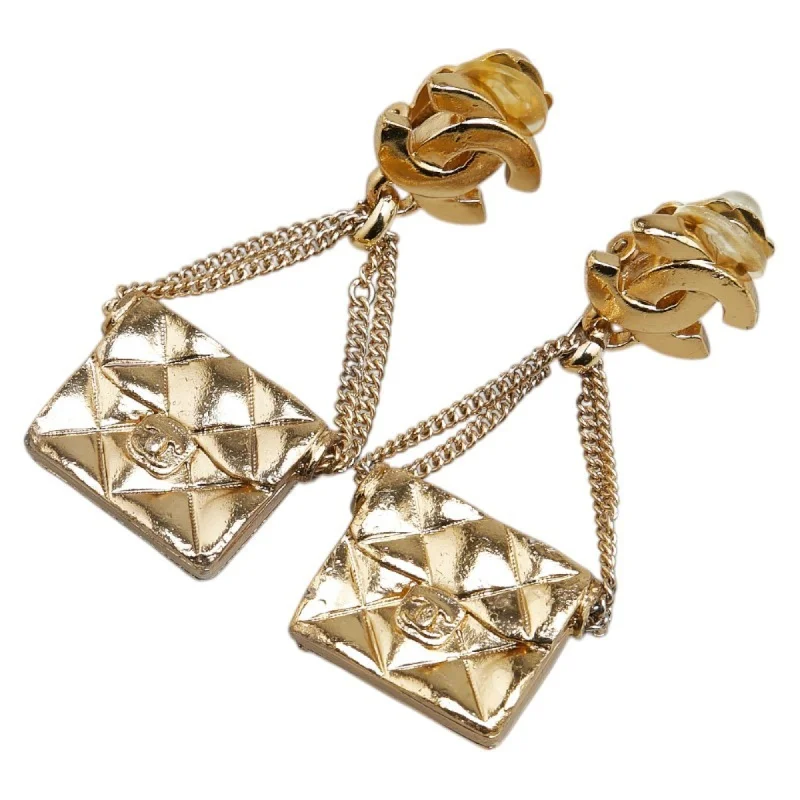 Triangular Drop Earrings for Edge -Chanel  Clip Earrings (Pre-Owned)