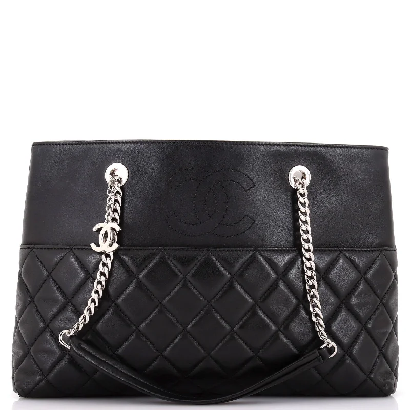 Handle bags with perforated details for style -Urban Delight Chain Tote Quilted Lambskin Medium