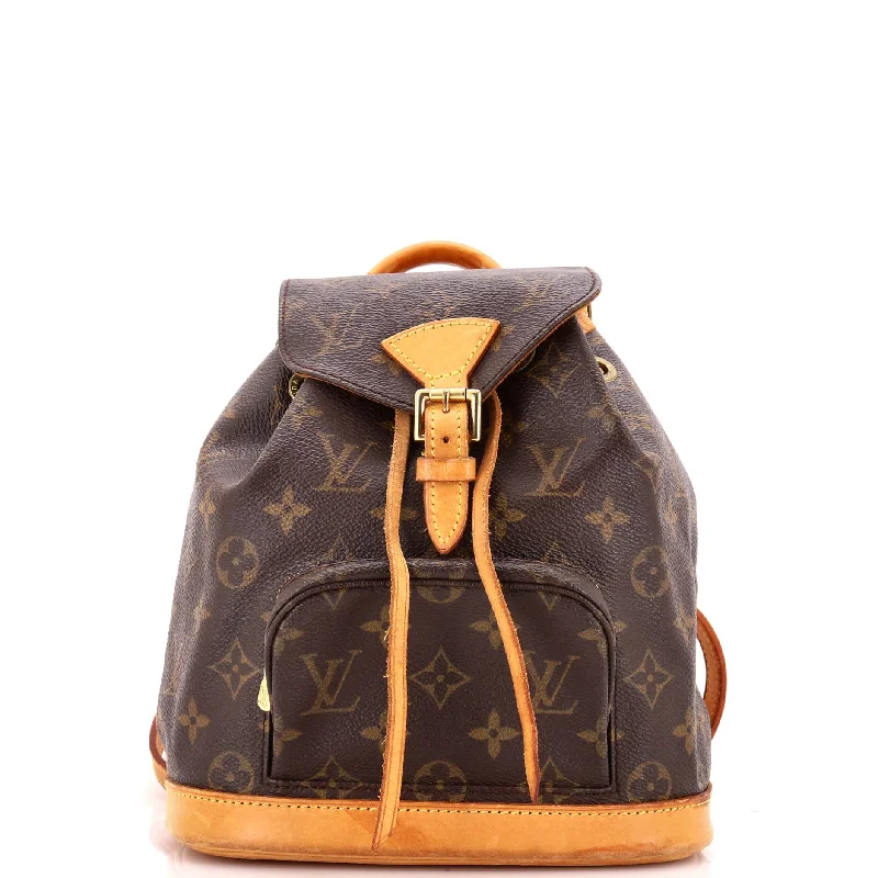 Handle bags with elegant gold-tone hardware -Vintage Montsouris Backpack Monogram Canvas PM