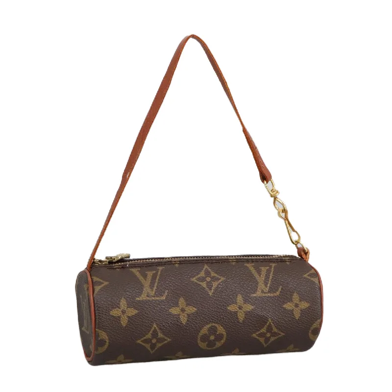 Handle bags with tropical leaves for summer -Louis Vuitton Mini Baby Papillon  Canvas Clutch Bag (Pre-Owned)