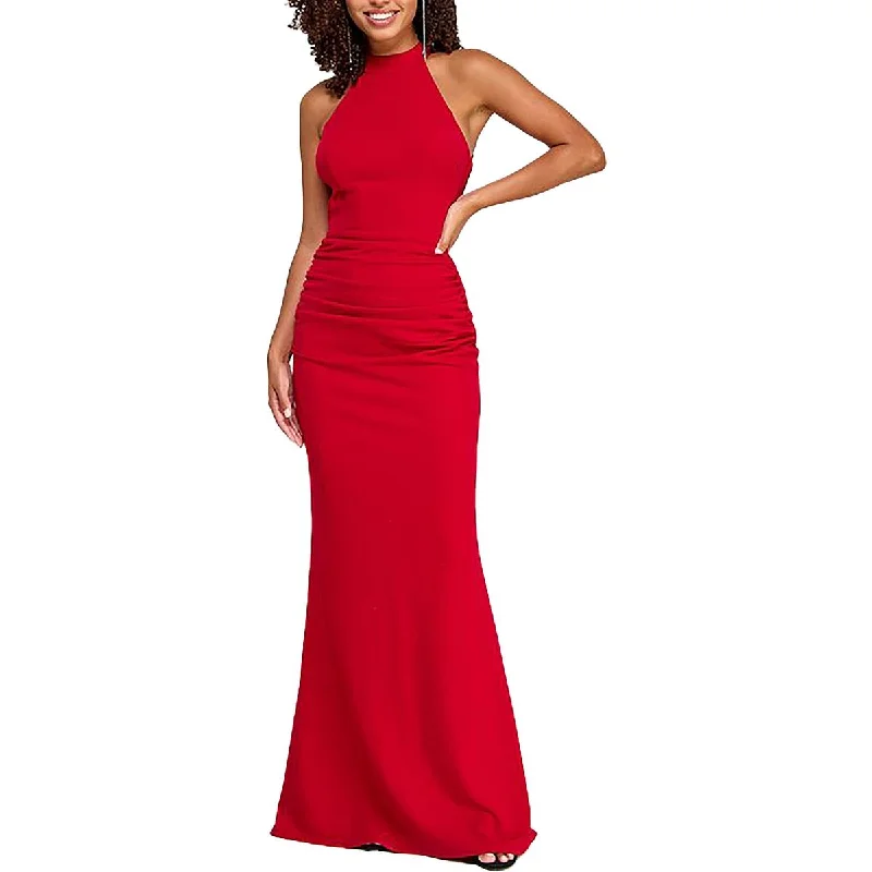 Contemporary Dresses for Fashion -City Studio Womens Juniors Full Length Halter Evening Dress