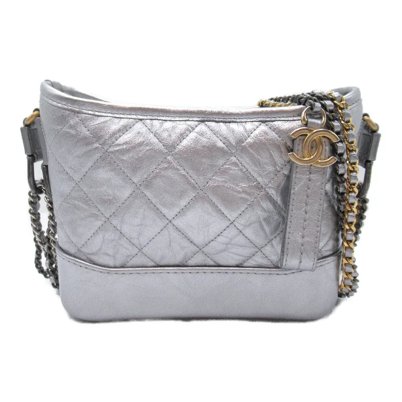 Handle bags with multi-color weaves for vibrancy -Chanel Gabrielle Chain Shoulder Bag Leather