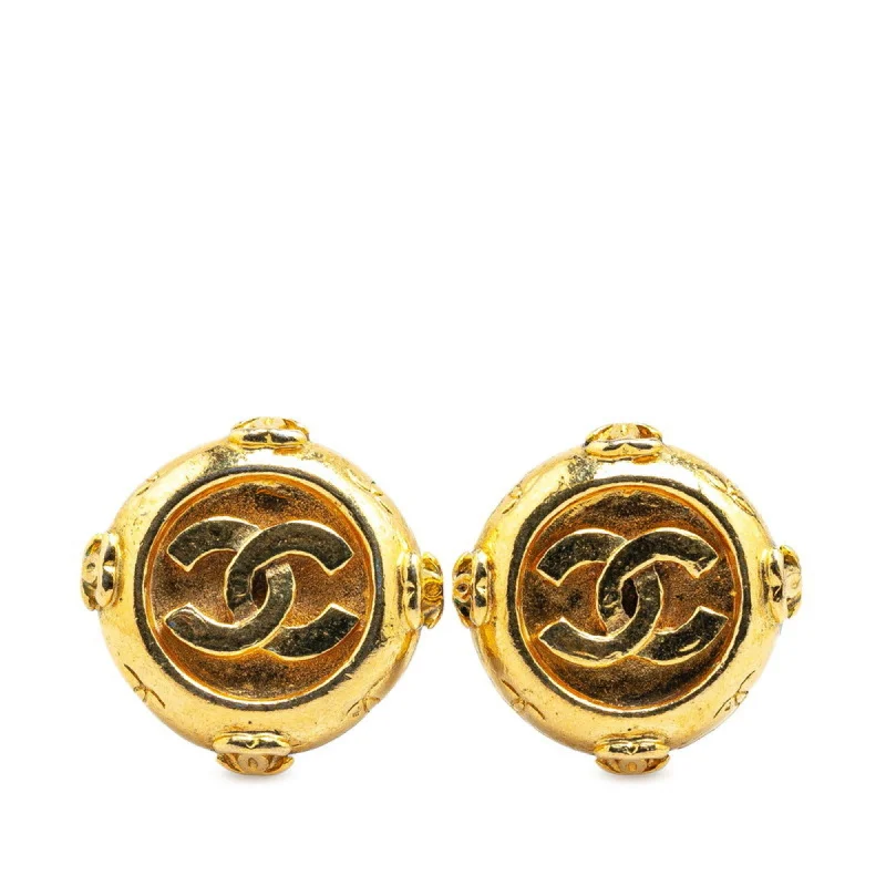 Waterproof Drop Earrings for Outdoor -Chanel   Plating Clip Earrings (Pre-Owned)