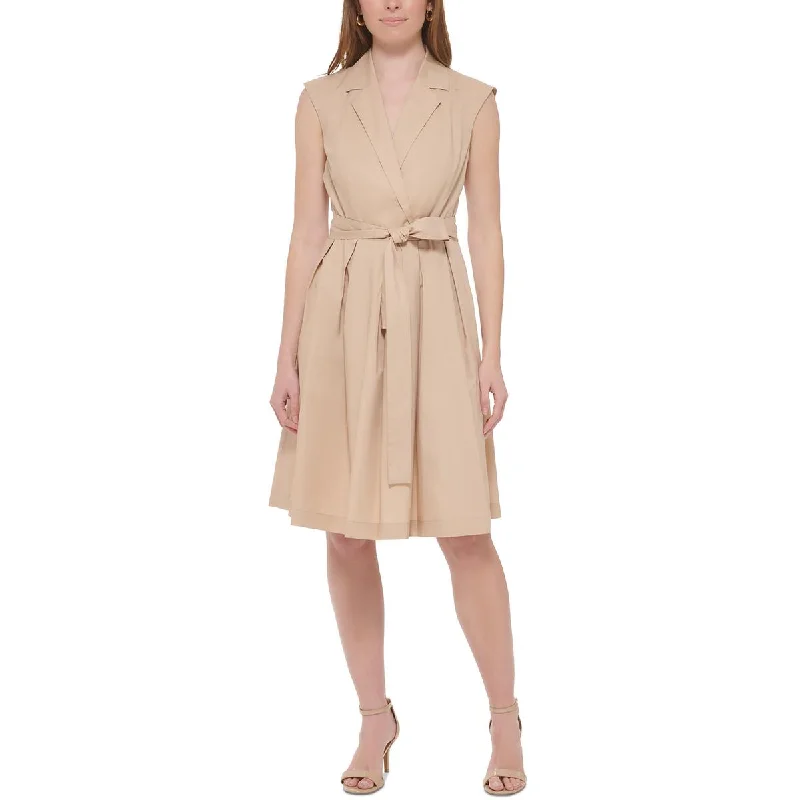 Office Dresses for Business -Tommy Hilfiger Womens Cotton Short Shirtdress