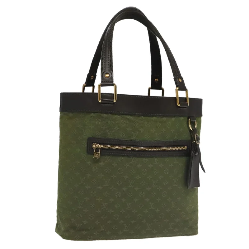 Handle bags with sturdy bases for stability -Louis Vuitton Lucille  Canvas Tote Bag (Pre-Owned)