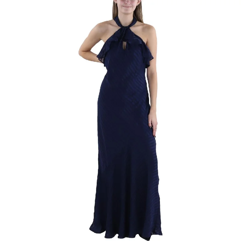 Anniversary Dresses for Special -Lauren Ralph Lauren Womens Satin Striped Evening Dress